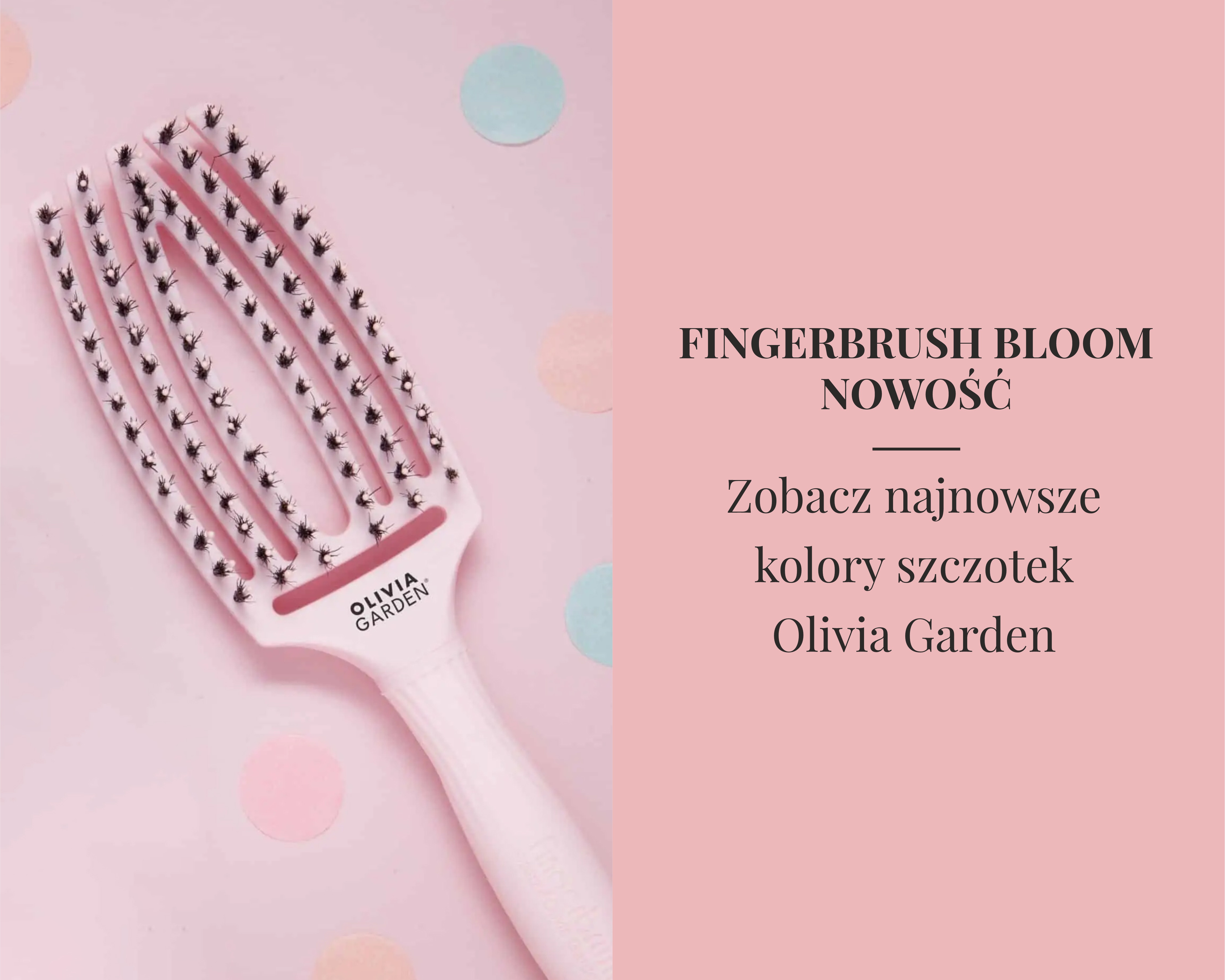 Szczotka do włosów Olivia Garden Finger Brusch Bloom